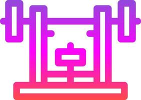 Bench Press Vector Icon Design