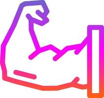 Arm Muscle Vector Icon Design