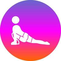 Low Lunge Right Vector Icon Design