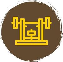 Bench Press Vector Icon Design