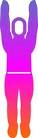 Mountain Pose Upward Vector Icon Design