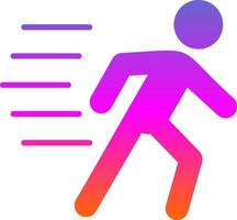 Running Person Vector Icon Design