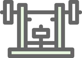 Bench Press Vector Icon Design