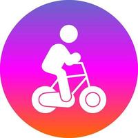 Cycling Person Vector Icon Design