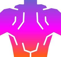 Back Muscle Vector Icon Design