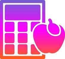 Calorie Calculator Vector Icon Design