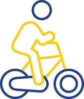 Cycling Person Vector Icon Design