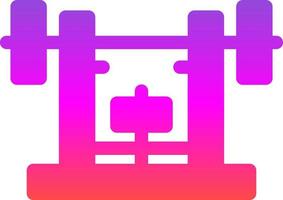 Bench Press Vector Icon Design