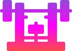 Bench Press Vector Icon Design