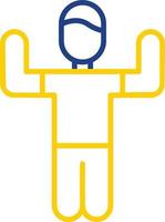 Person Exercising Vector Icon Design