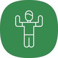Person Exercising Vector Icon Design