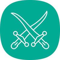 Swords Vector Icon Design