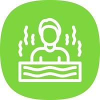 diseño de icono de vector de sauna