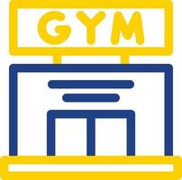 diseño de icono de vector de gimnasio