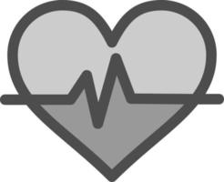 Heartbeak Vector Icon Design