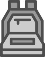 Backpack Vector Icon Design