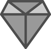 diseño de icono de vector de línea de diamantes