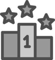 Rank Line Vector Icon Design