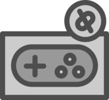 Game Disconnect Line Vector Icon Design