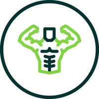 Body Builder Vector Icon Design