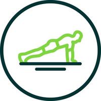 diseño de icono de vector de flexiones