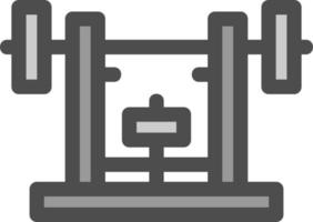 Bench Press Vector Icon Design