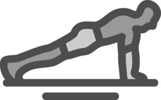 diseño de icono de vector de flexiones