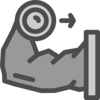 Weightlifter Vector Icon Design