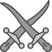 Swords Vector Icon Design