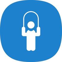 Person skipping rope Vector Icon Design