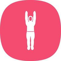 Mountain Pose Upward Vector Icon Design