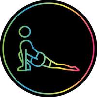 Low Lunge Right Vector Icon Design