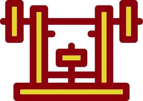 Bench Press Vector Icon Design