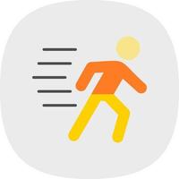 Running Person Vector Icon Design