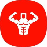 Body Builder Vector Icon Design