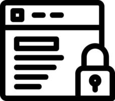 Website Security Vector Icon Design