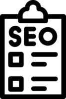 Seo Checklist Vector Icon Design