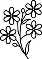 Alpine Forget Me Not Icon vector