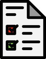 Website Checklist Vector Icon Design