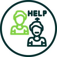 Ask For Help Vector Icon Design