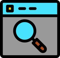 Search Engine Vector Icon Design