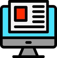 Landing Page Vector Icon Design