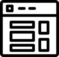 Website Layout Vector Icon Design