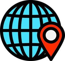 World Location Vector Icon Design