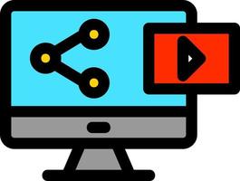 Sharing Content Vector Icon Design