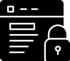 Website Security Vector Icon Design