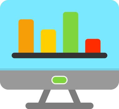 Web Analytics Vector Icon Design