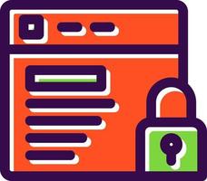 Website Security Vector Icon Design