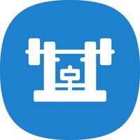 Bench Press Vector Icon Design