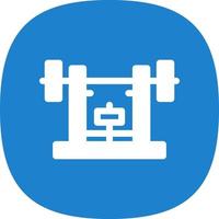 Bench Press Vector Icon Design